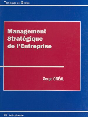 cover image of Management stratégique de l'entreprise